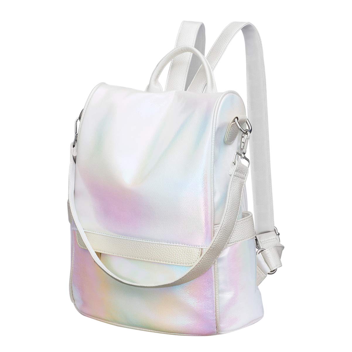 GALPADA Women's Holographic Backpack - Anti-Theft Travel Purse for Ladies | Work & Outings