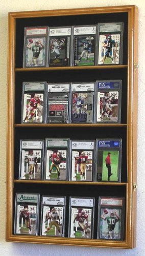 Premium Graded Sports & Collectible Card Display Case - UV Protection & Lockable Cabinet for PSA, BGS, SGC Slabs - Perfect for Home, Office, or Store Showcase