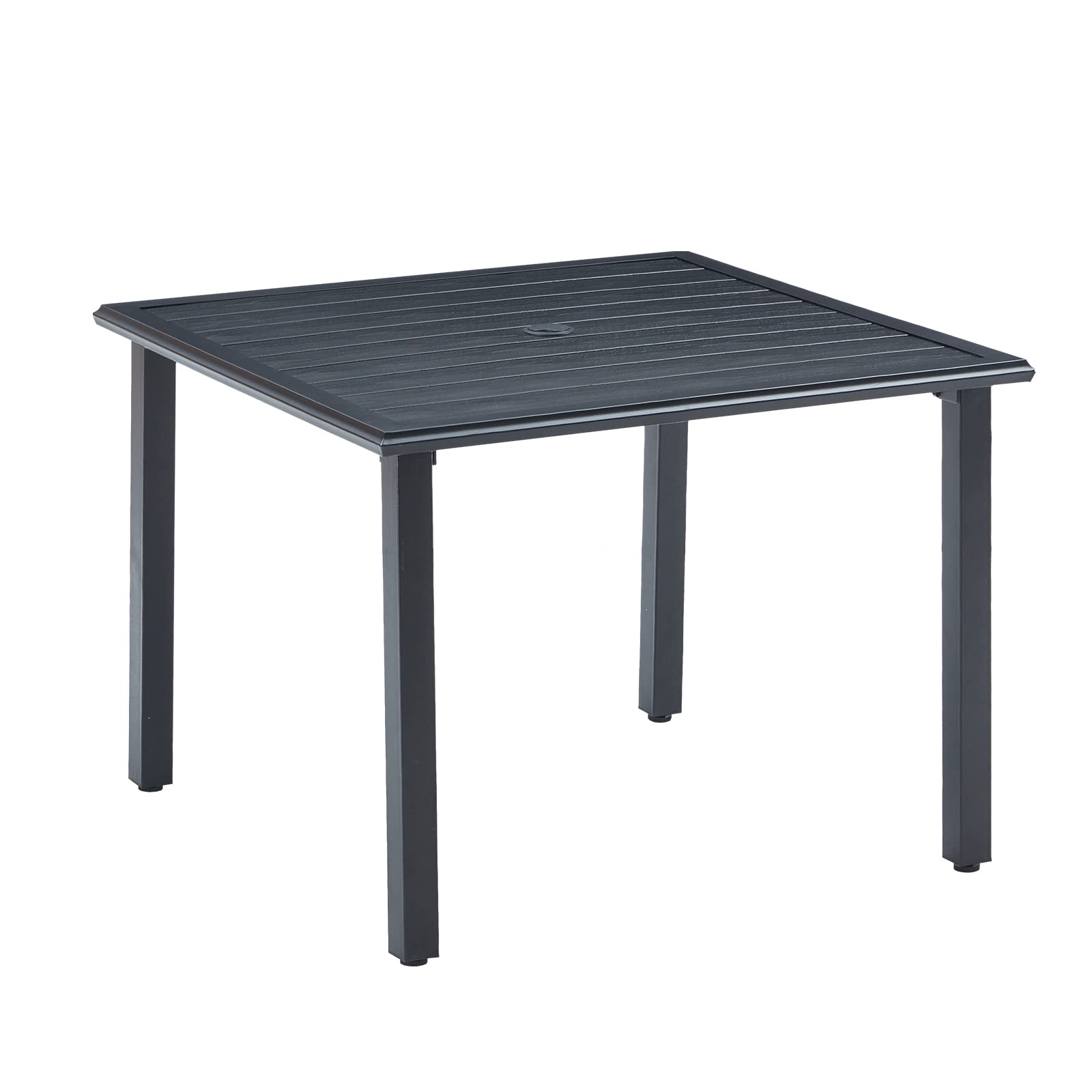VICLLAX 36 Inch Square Outdoor Patio Table with 1.57