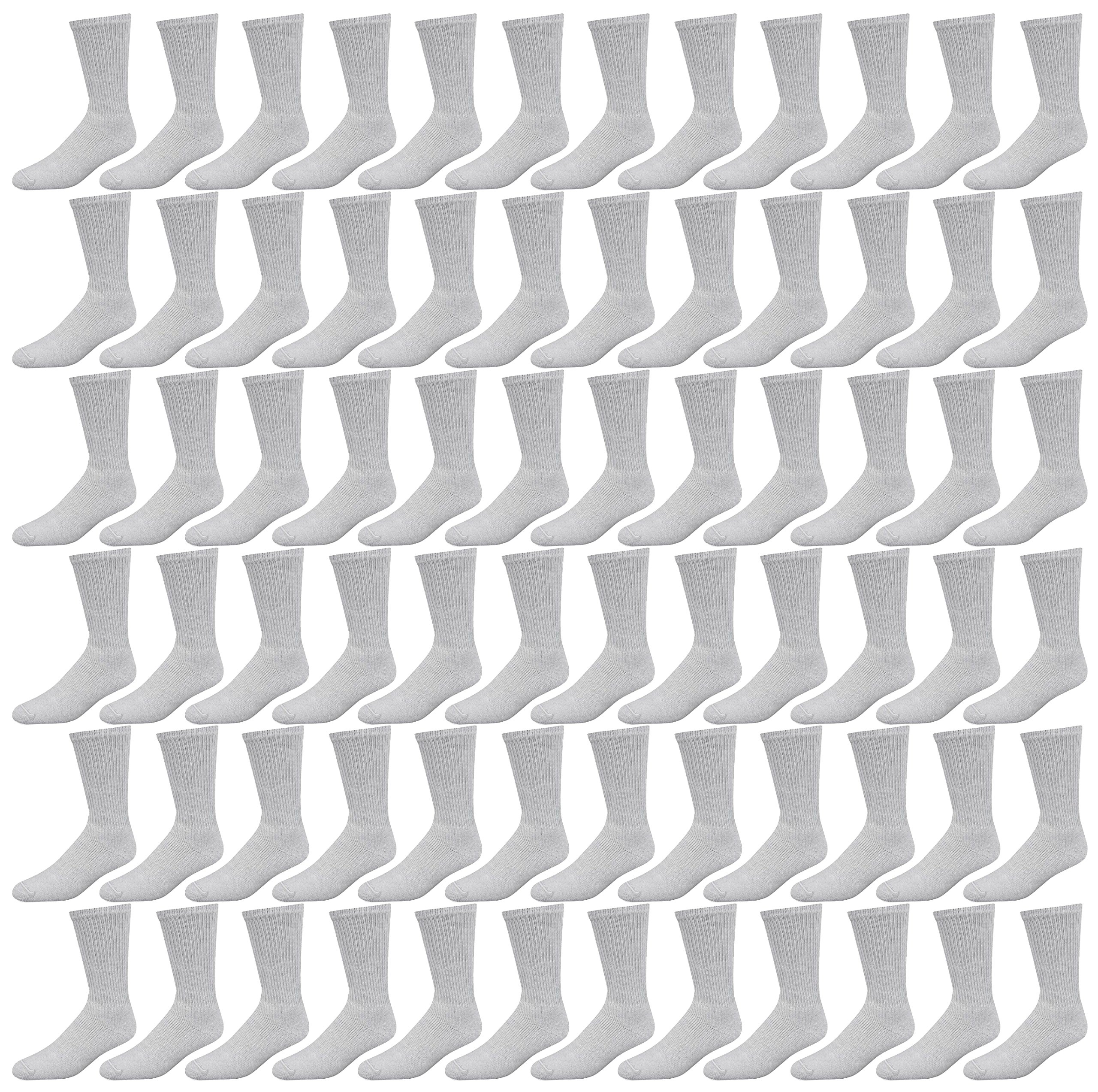 240 Pairs Winterlace Cotton Crew Socks for Men & Women - Breathable Casual Athletic Socks, Bulk Pack for Daily Wear, Sports & Gifts