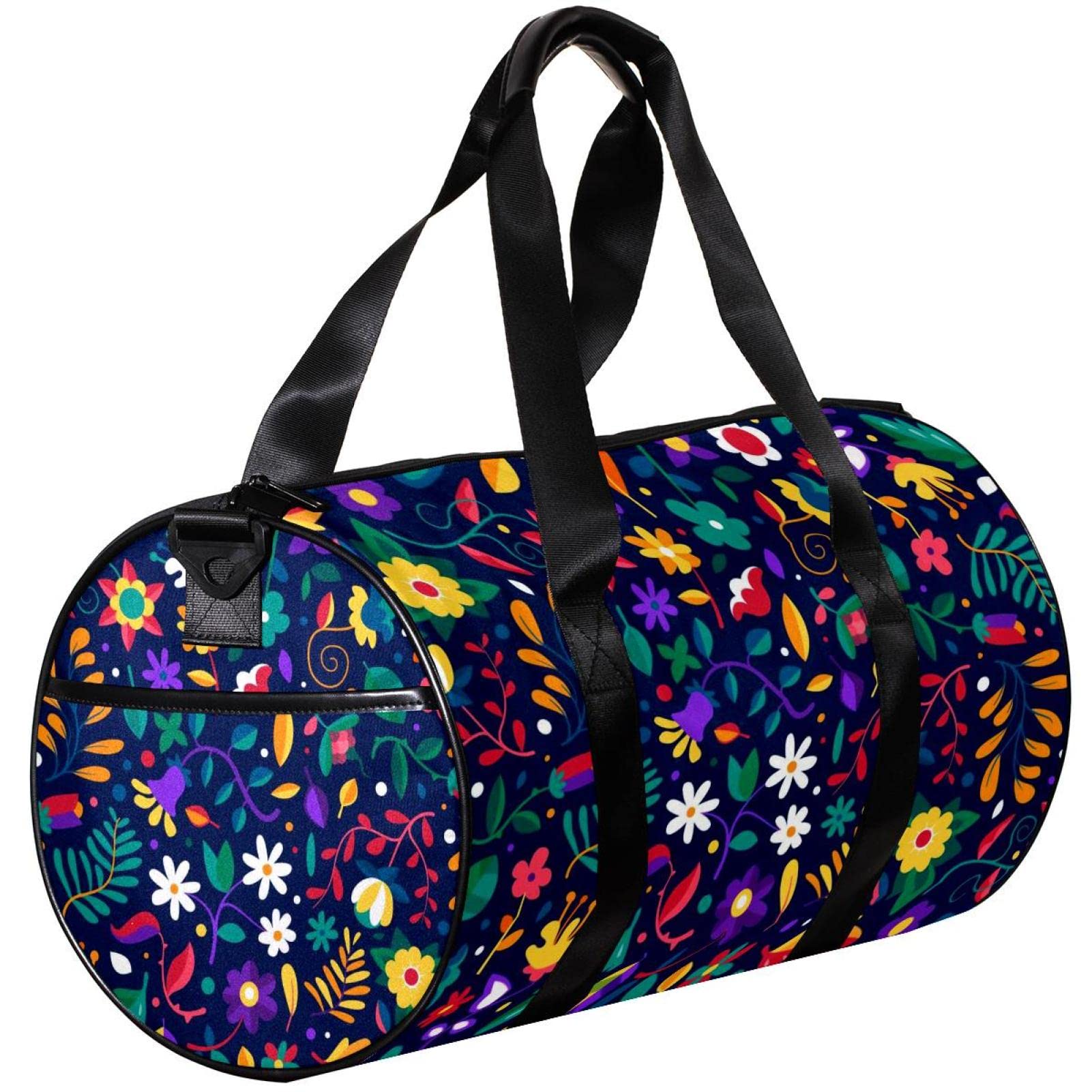 Women's Floral Gym Duffle Bag - Sporty Workout Bag for Yoga & Travel