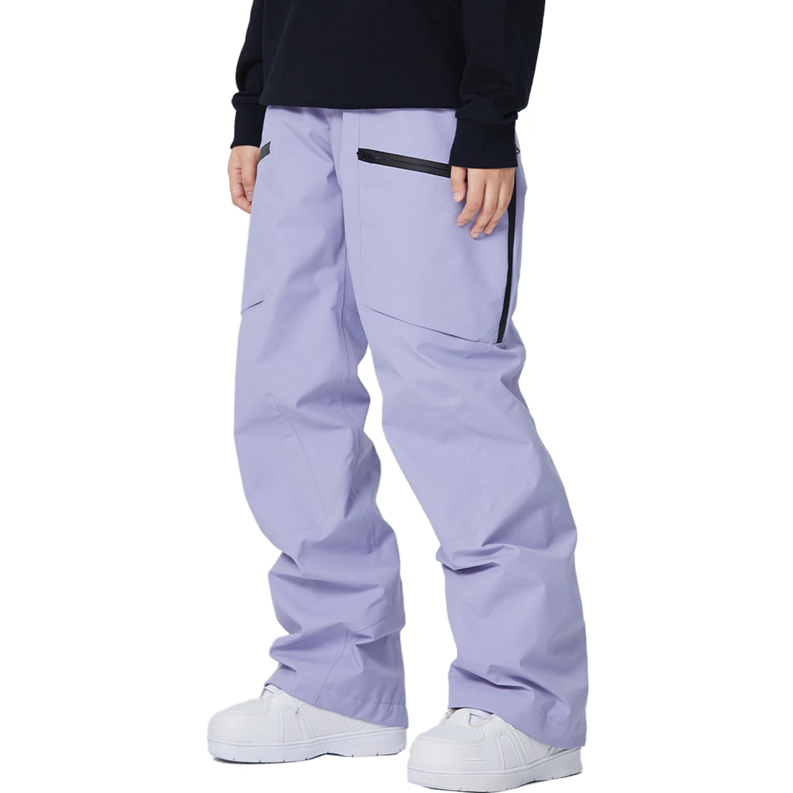 GS SNOWING Women's Insulated Waterproof Snow Pants - Windproof Ski Bib Overalls for Snowboarding, Skiing & Winter Hiking - Perfect for Cold Weather Outdoor Activities