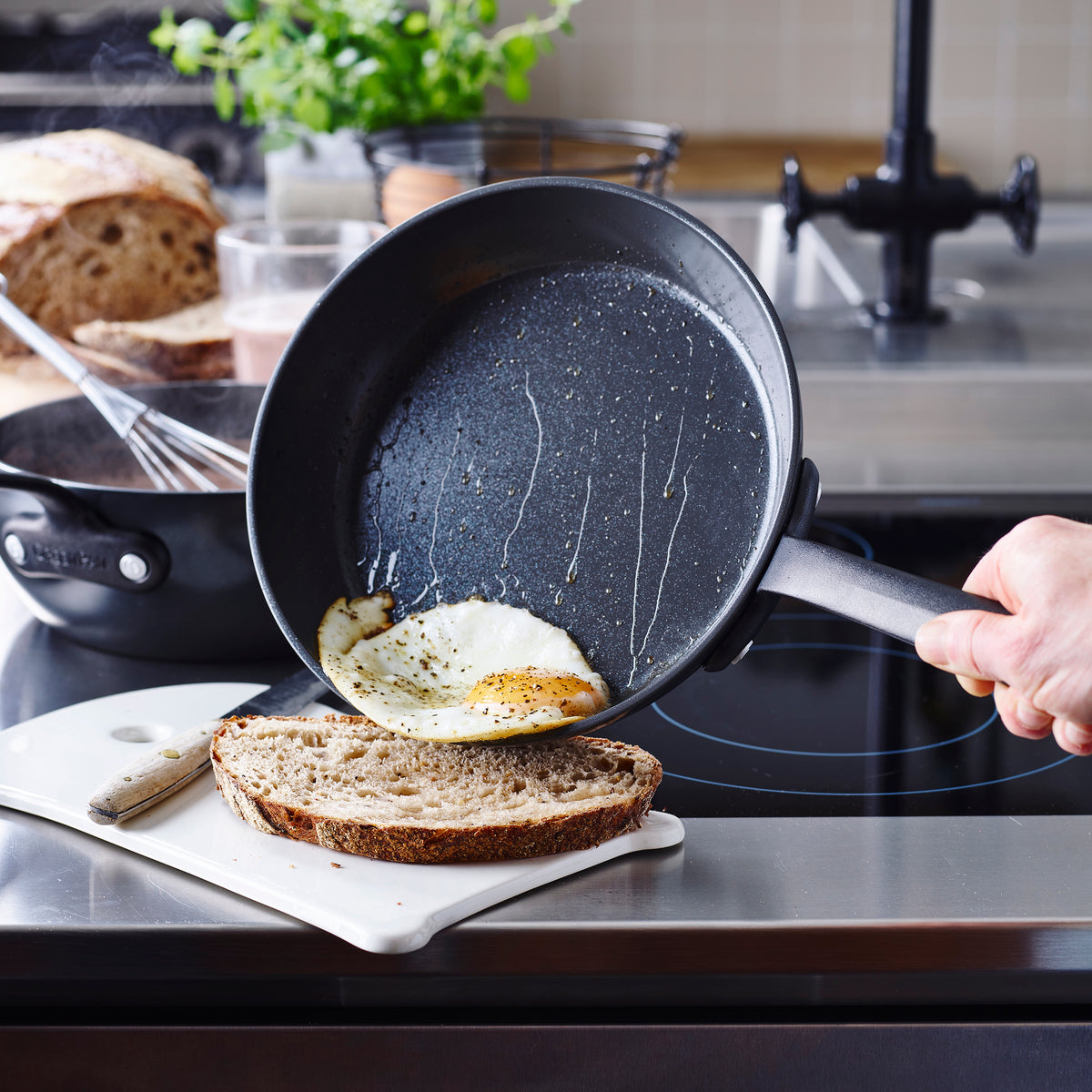 Premium Craft Ceramic Nonstick 11-Inch Frying Pan - Healthy Cooking Skillet for Eggs, Pancakes & Stir Fry | Oven & Dishwasher Safe | Perfect for Home Kitchen & Camping