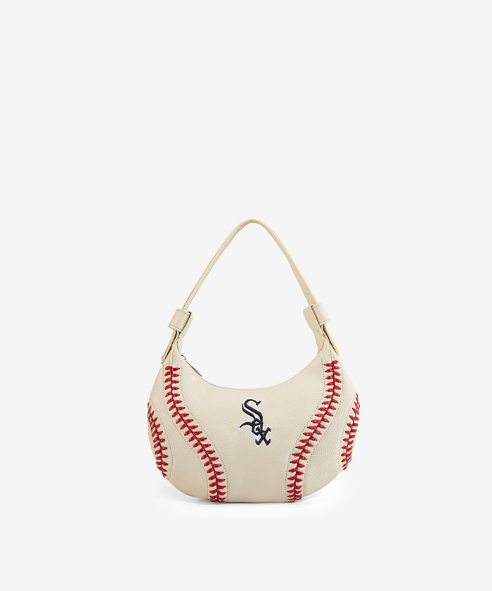 MLB Chicago White Sox Team Hobo Bag - Stylish Crossbody Shoulder Bag for Women & Men - Perfect for Baseball Games, Travel & Daily Use