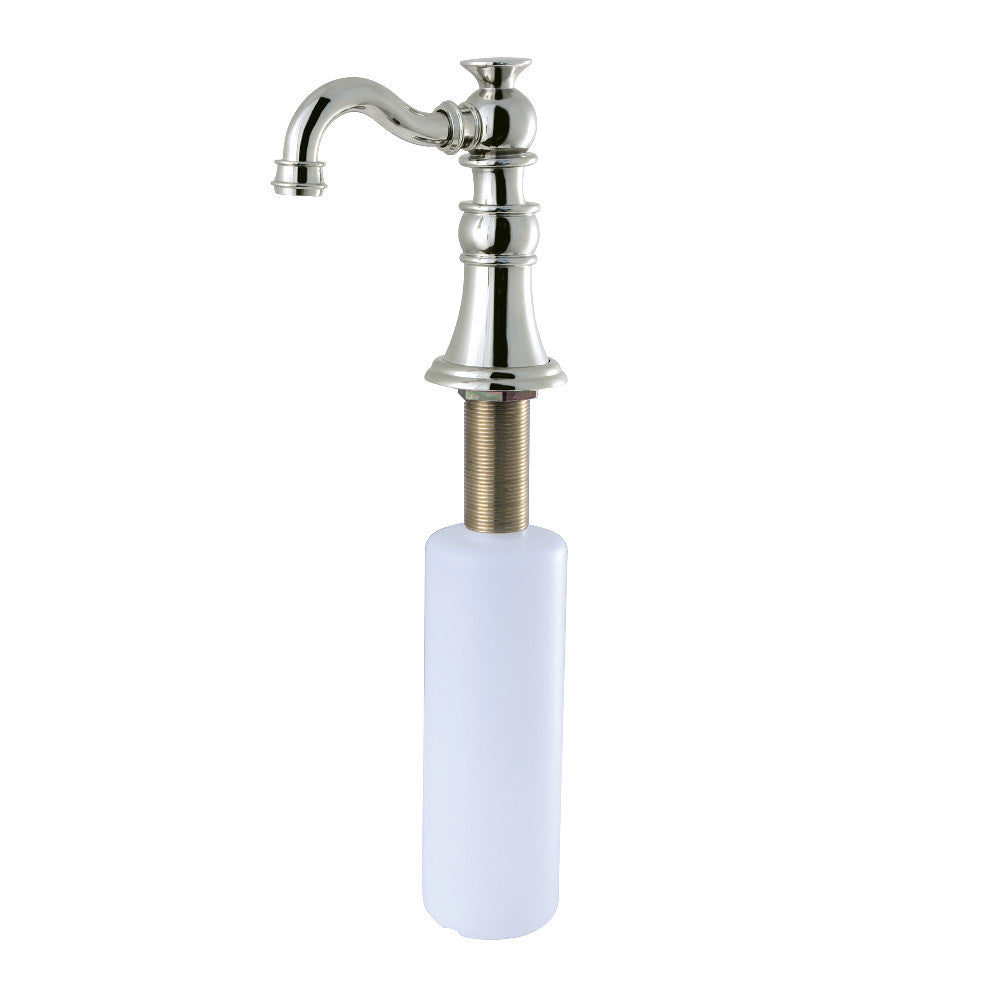 Kingston Brass American Classic Soap Dispenser - Premium Stainless Steel Bathroom Soap Dispenser for Kitchen & Bathroom - Perfect for Modern Farmhouse, Traditional, and Contemporary Home Decor