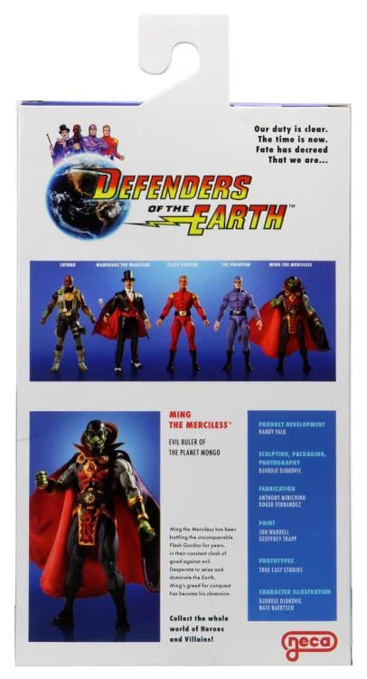 Defenders of the Earth Action Figure - Ming the Merciless Collectible Toy | King Features Licensed Merchandise | Perfect for Comic Book Fans & Collectors