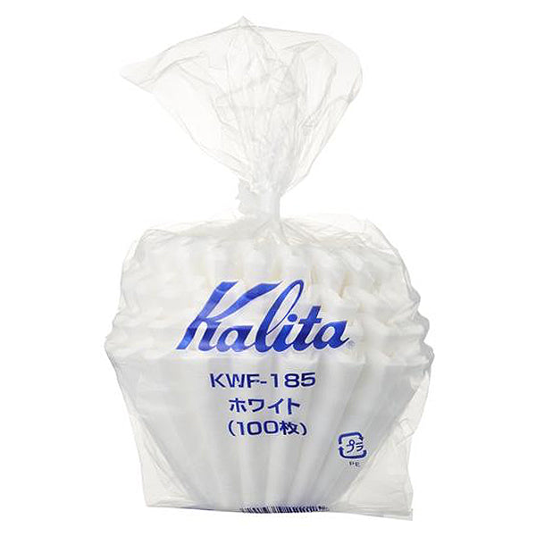 Premium Kalita Wave Coffee Filters - 100 Pack, Size 185, Perfect for Pour Over Drippers - Ideal for Home Brewing, Specialty Coffee Shops & Office Use