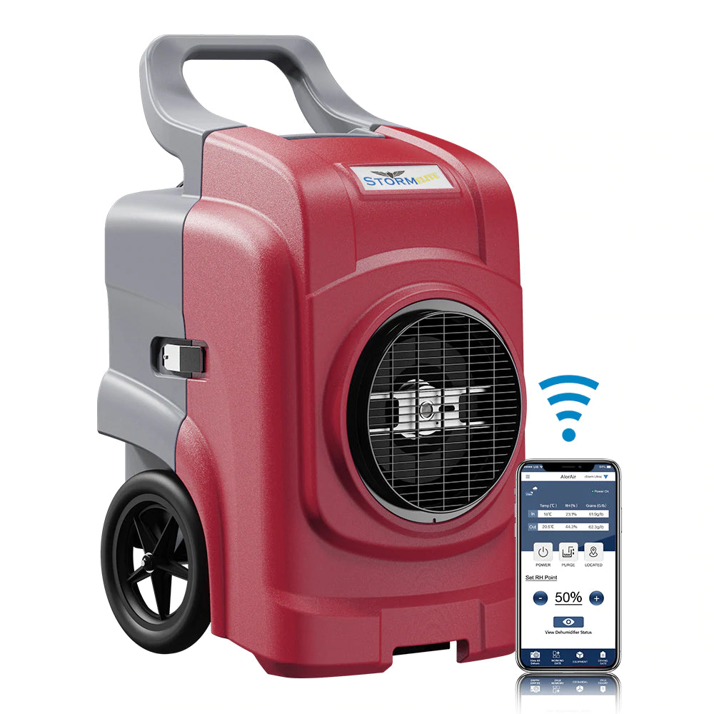 AlorAir Storm Elite 125 PPD Commercial Dehumidifier with Built-in Pump - Heavy Duty Moisture Control for Basements, Warehouses & Large Spaces