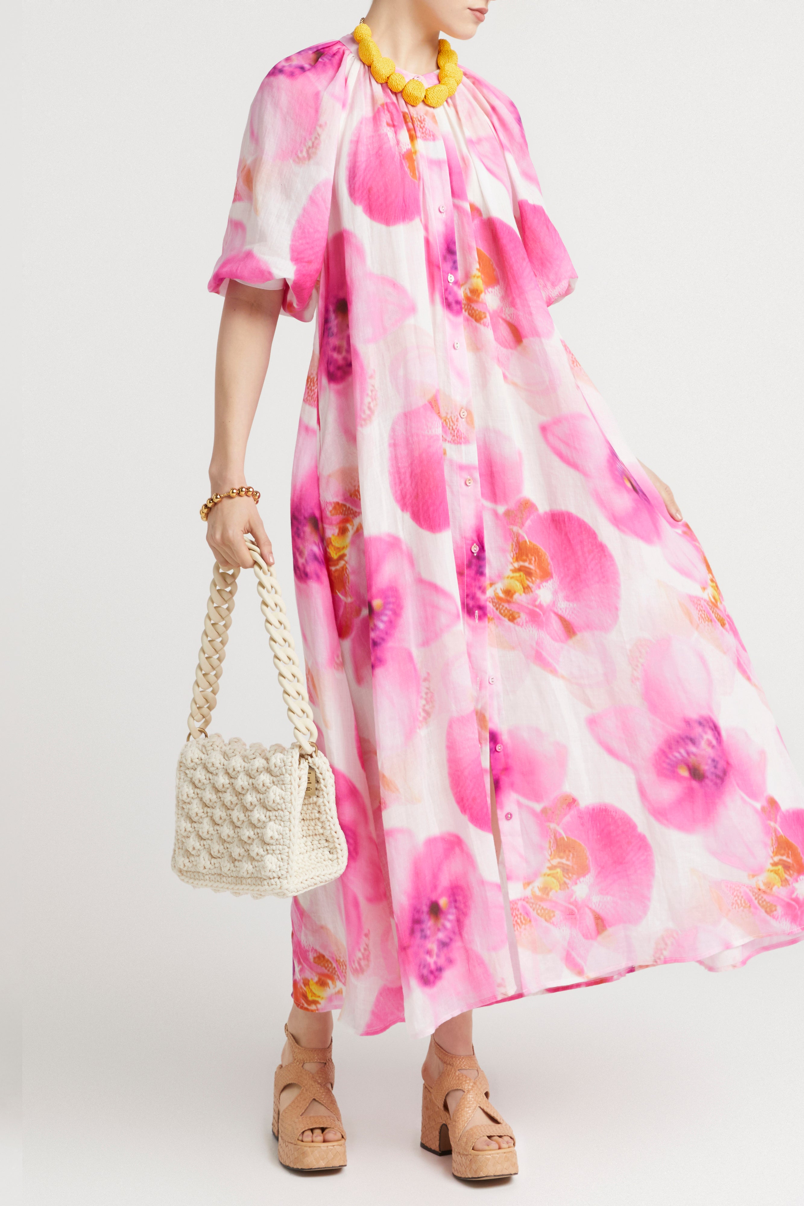 Husk Brielle Kaftan - Stylish Floral Print Maxi Dress for Women | Perfect for Beach, Vacation, and Summer Outfits