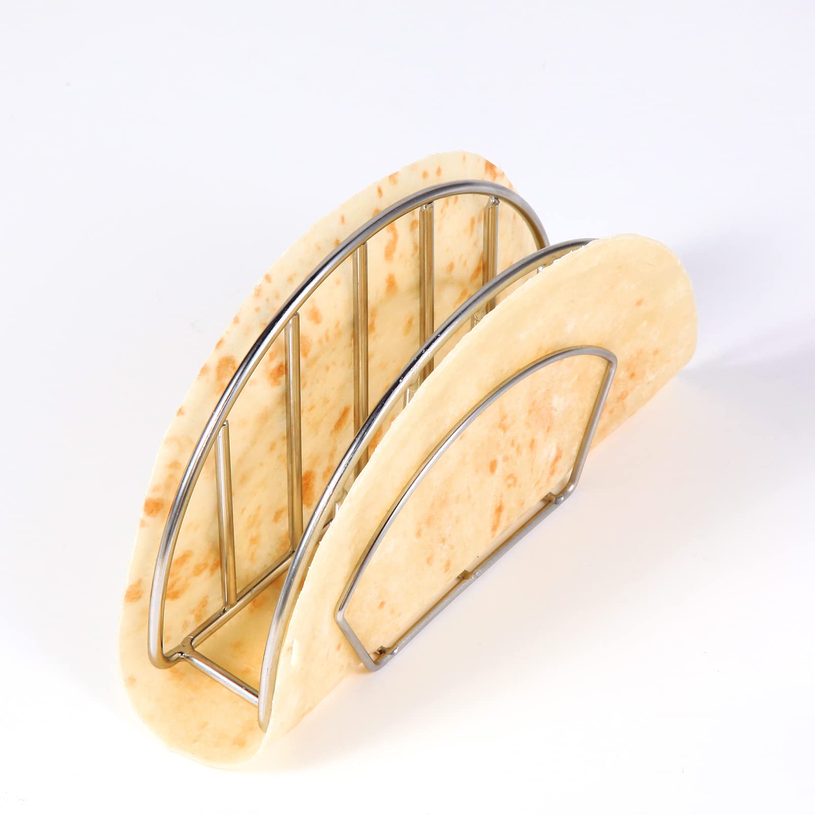 Stainless Steel Taco Shell Mold Stand - 2 Pack Taco Shell Maker for Baking, Frying & Air Frying | Create Crispy Flat-Bottom Tacos at Home | Perfect for Taco Tuesday, Parties & Mexican Cuisine
