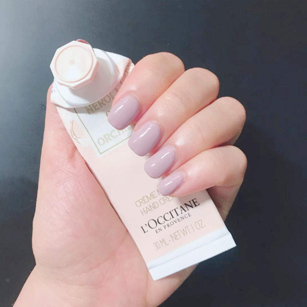 CSCH 24pcs Short Square Fake Nails with Glue - Light Purple Press on Nails for Women, Waterproof & Durable False Nails for Daily Wear, Party, Wedding & Special Occasions