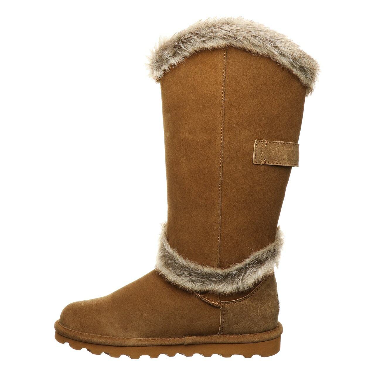BEARPAW Women's Sheilah Tall Winter Boots - Classic Suede Slip-On Booties in Multiple Colors | Warm & Comfortable for Cold Weather | Perfect for Snow, Hiking & Casual Outfits