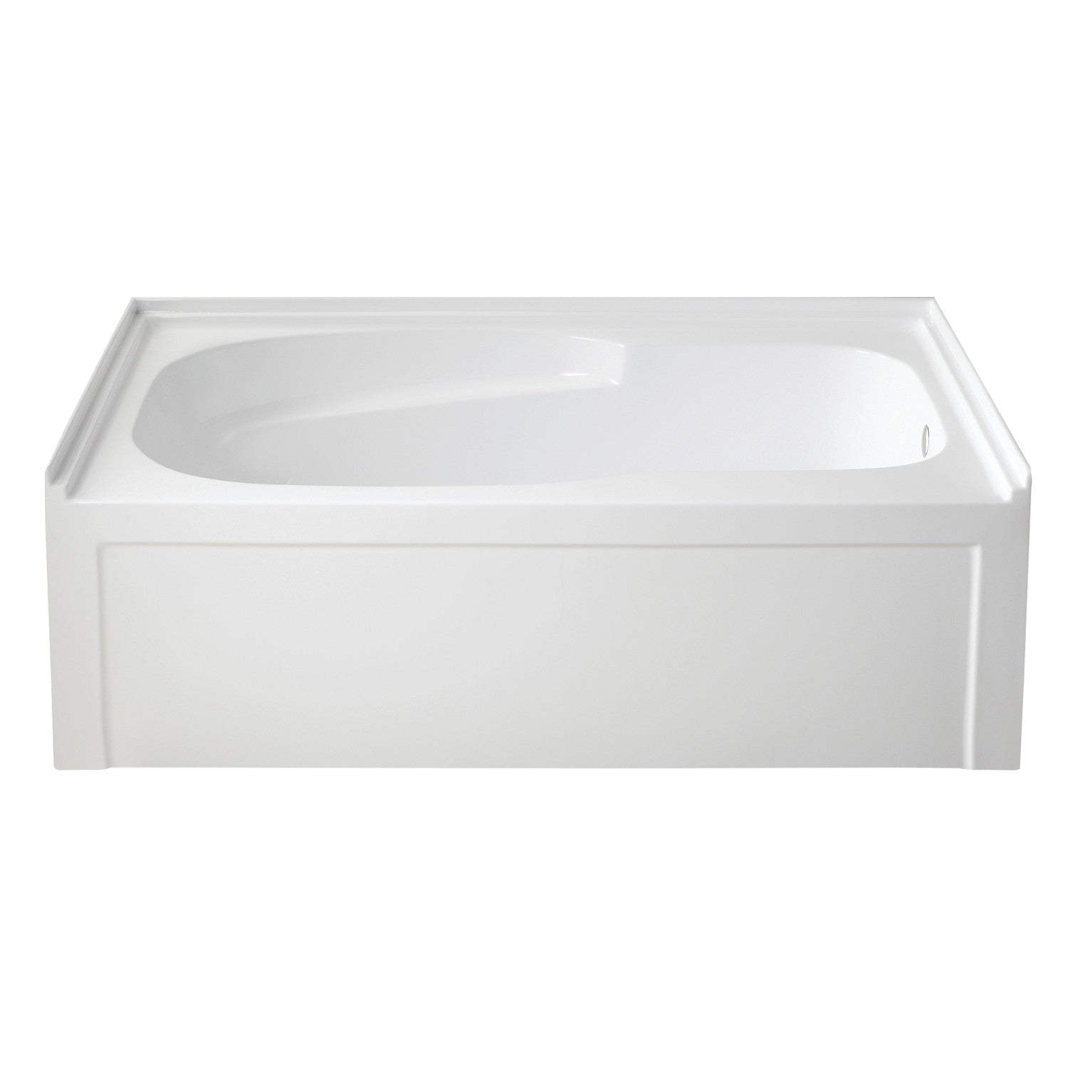 Aqua Eden VTAM6031R21A 60-Inch Acrylic Rectangular 3-Wall Alcove Bathtub with Armrests & Anti-Skid Surface, Right-Hand Drain, Glossy White – Perfect for Modern Bathrooms, Spa-Like Relaxation, and Small Space Solutions