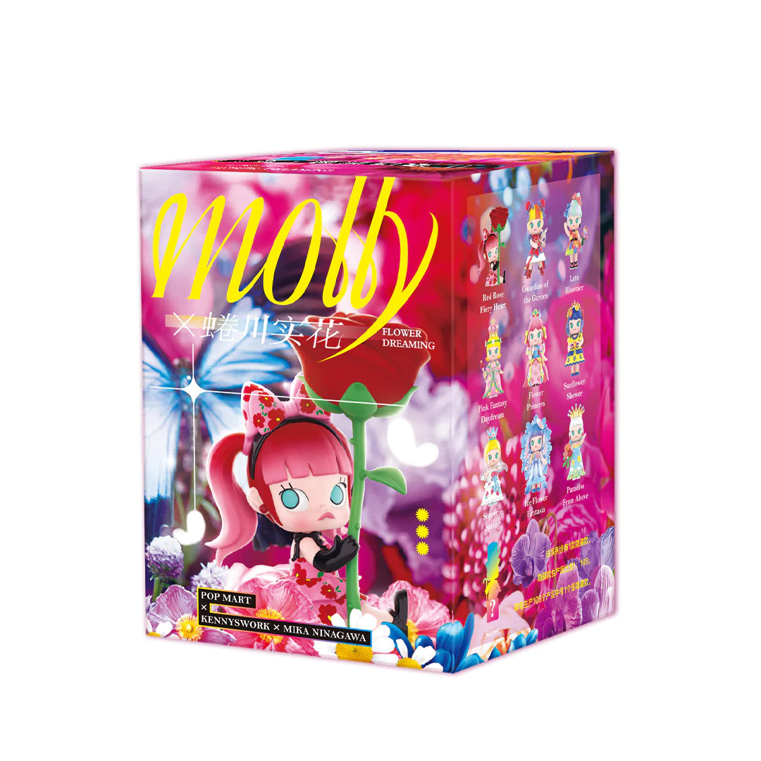 POP MART Molly x Mika Ninagawa Flower Dreaming Series Blind Box Collectible Figure - Cute Anime Character for Home Decor, Office Display & Gift Giving