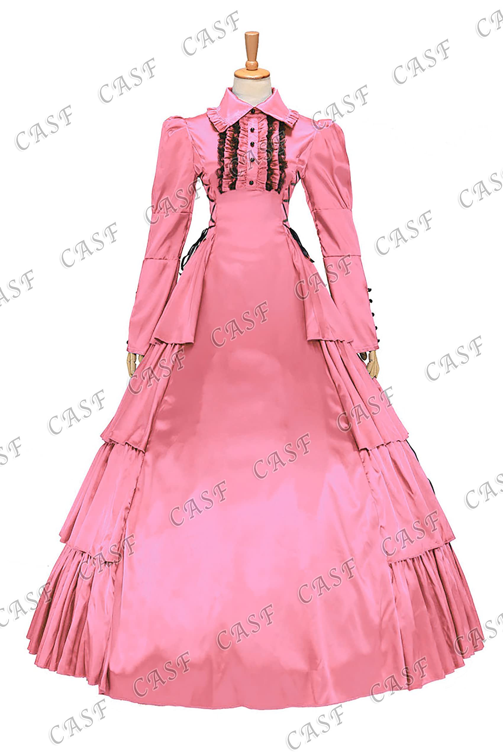 Elegant Gothic Lolita Rococo Ruffles Ball Gown Dress - Victorian Southern Belle Costume for Cosplay, Renaissance Fairs & Themed Parties