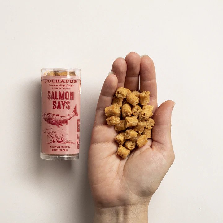 Salmon Says Training Bits - Healthy & Delicious Dog Treats for Small & Large Breeds - Perfect for Obedience Training & Positive Reinforcement