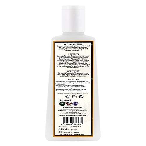 Mirah Belle Men's Intimate Wash - Sulfate & Paraben Free Body Wash for Sensitive Skin (200ml) - Gentle Cleansing for Daily Hygiene & Post-Workout Care