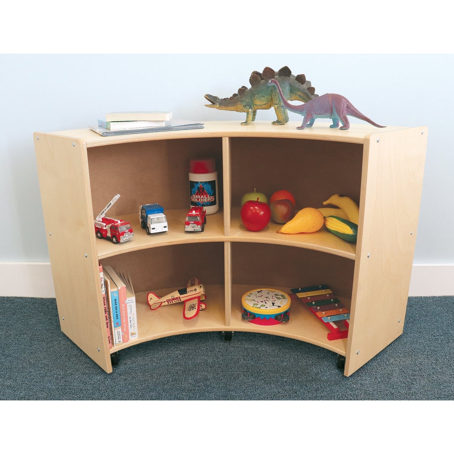 Curve Out Mobile Storage Cabinet - Portable Organizer for Home, Office & Garage - Perfect for Storing Tools, Toys & Supplies
