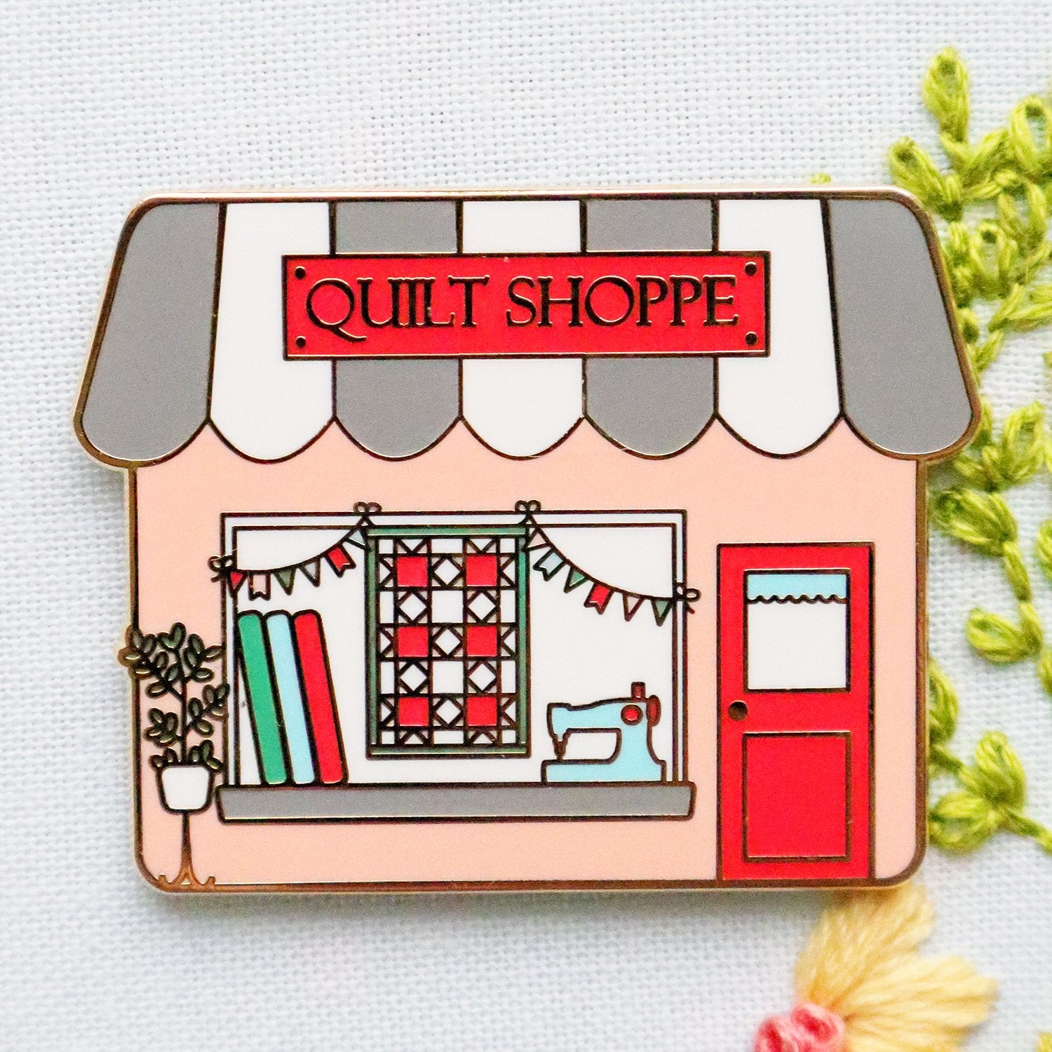 Flamingo Toes Quilt Shoppe Needle Minder - Magnetic Needle Holder for Quilting, Sewing & Embroidery | Perfect for Crafters & DIY Projects