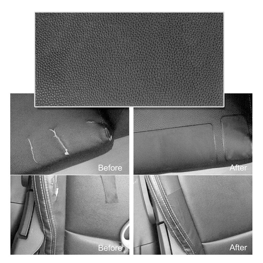 Acxico 6-Piece Self-Adhesive Sheep Leather Repair Patch Kit - Fix Car Seats, Sofas, Handbags & More | Durable Leather Repair for Furniture, Auto Interiors & Accessories