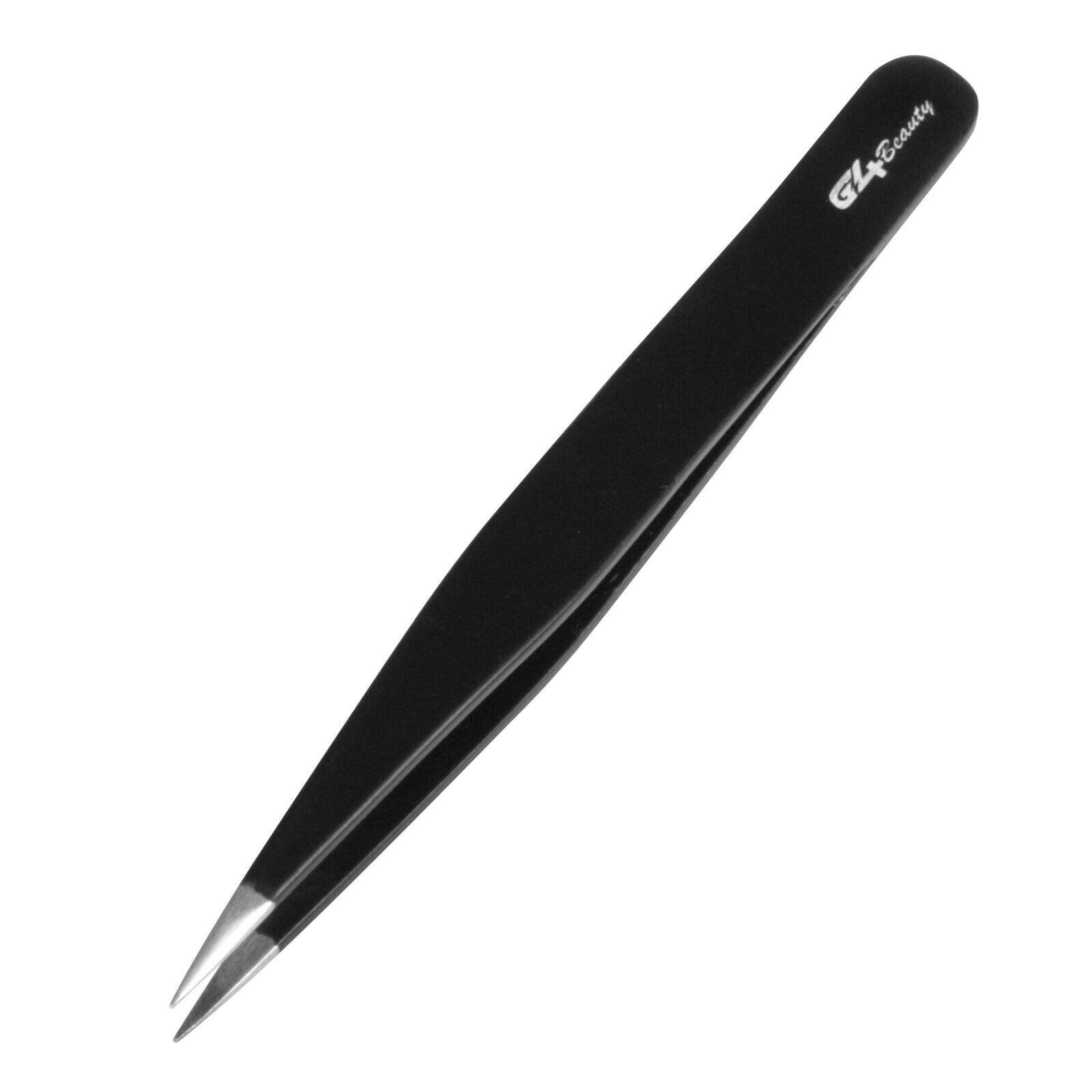 G4 Vision Professional Lash Tweezers Set - Straight & Curved Stainless Steel Eyelash Extension Tweezers (2-Pack) for Precise False Eyelash Application - Perfect for Salon, Home Use & Professional Makeup Artists