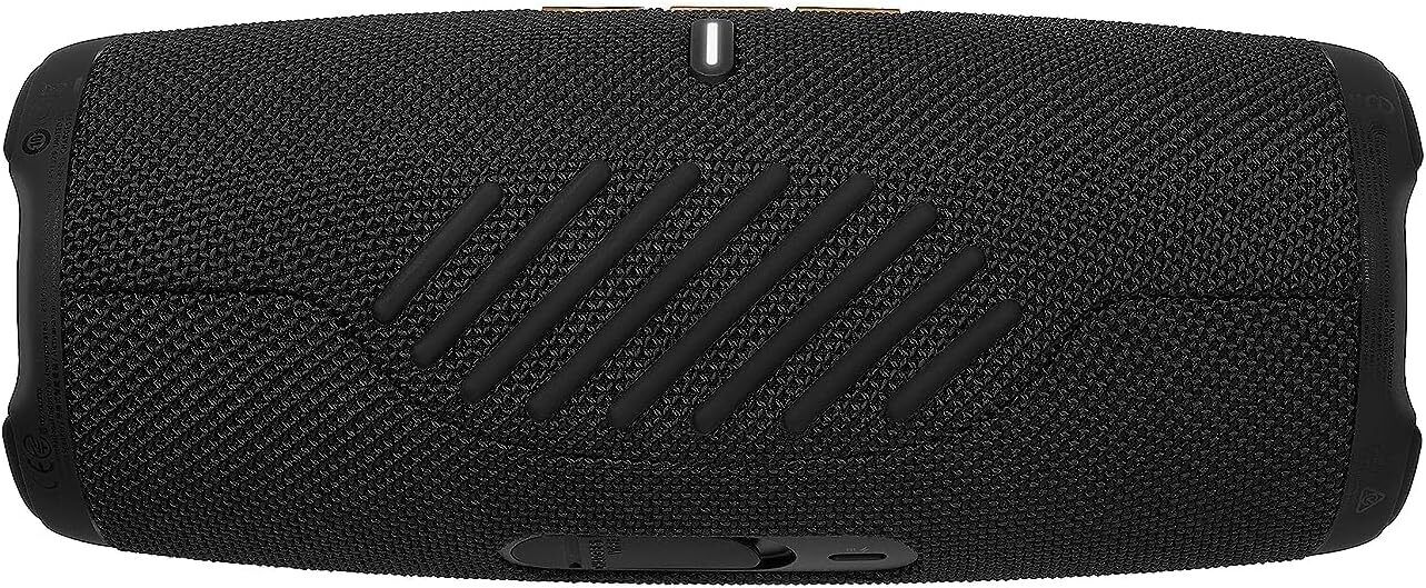 JBL Charge 5 Portable Bluetooth Speaker - Powerful Deep Bass, IP67 Waterproof & Dustproof, 20H Playtime, Built-in Power Bank (Black) | Perfect for Outdoor Adventures, Beach Parties & Home Entertainment