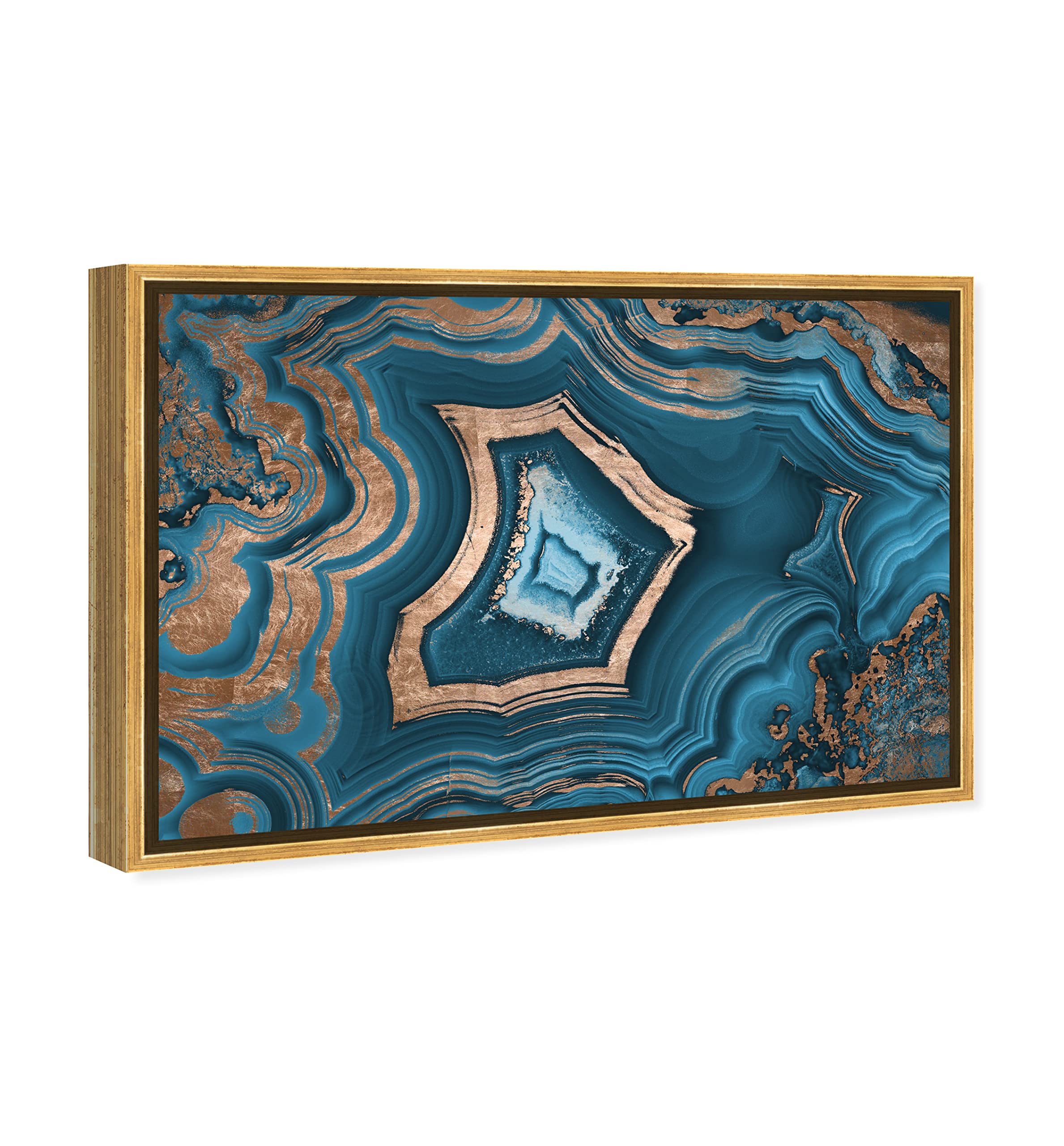Oliver Gal Dreaming about You Geode Framed Abstract Wall Art - 45