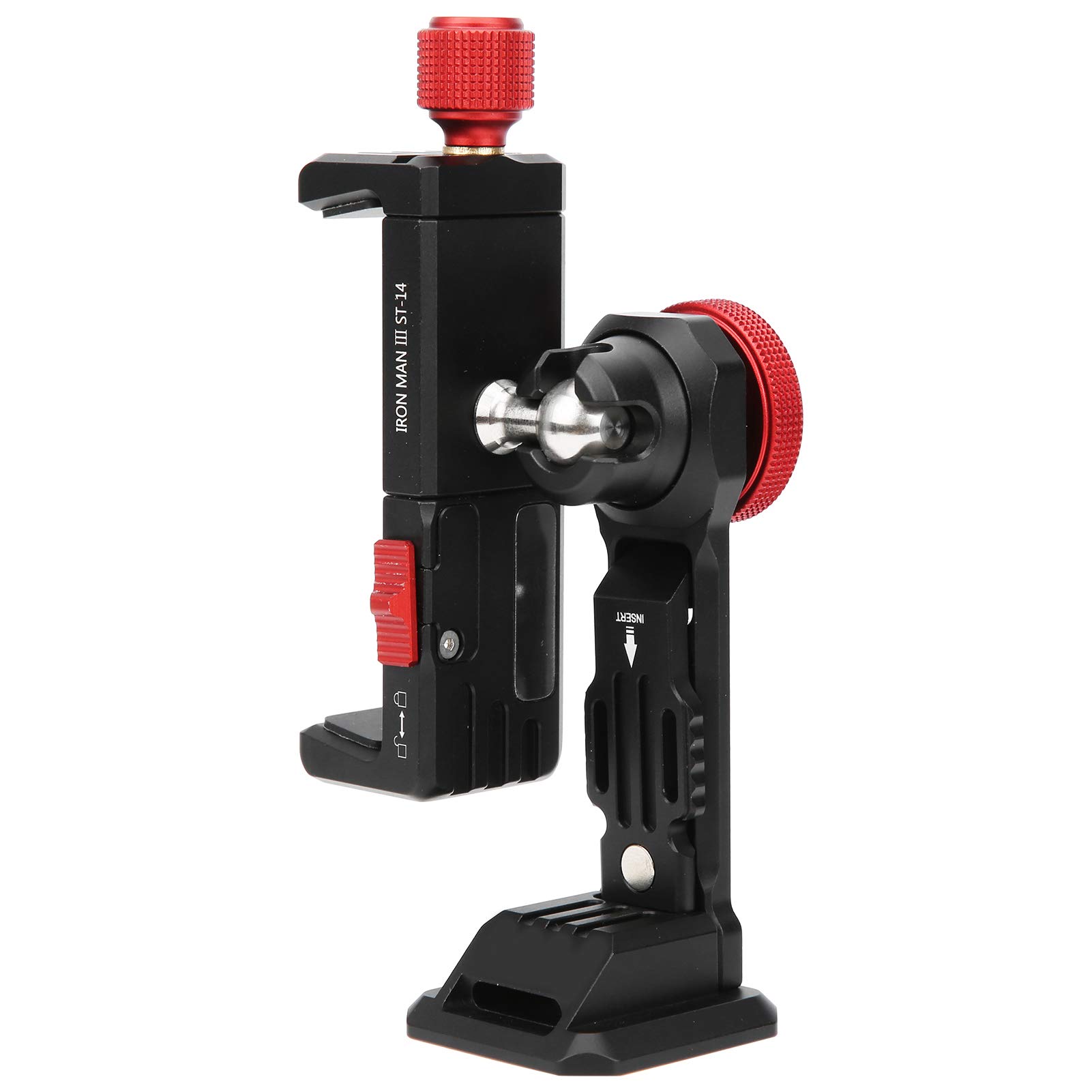 Adjustable Metal Phone Clip for Quick Installation - Secure Mobile Phone Mount for Car, Desk, and Outdoor Activities