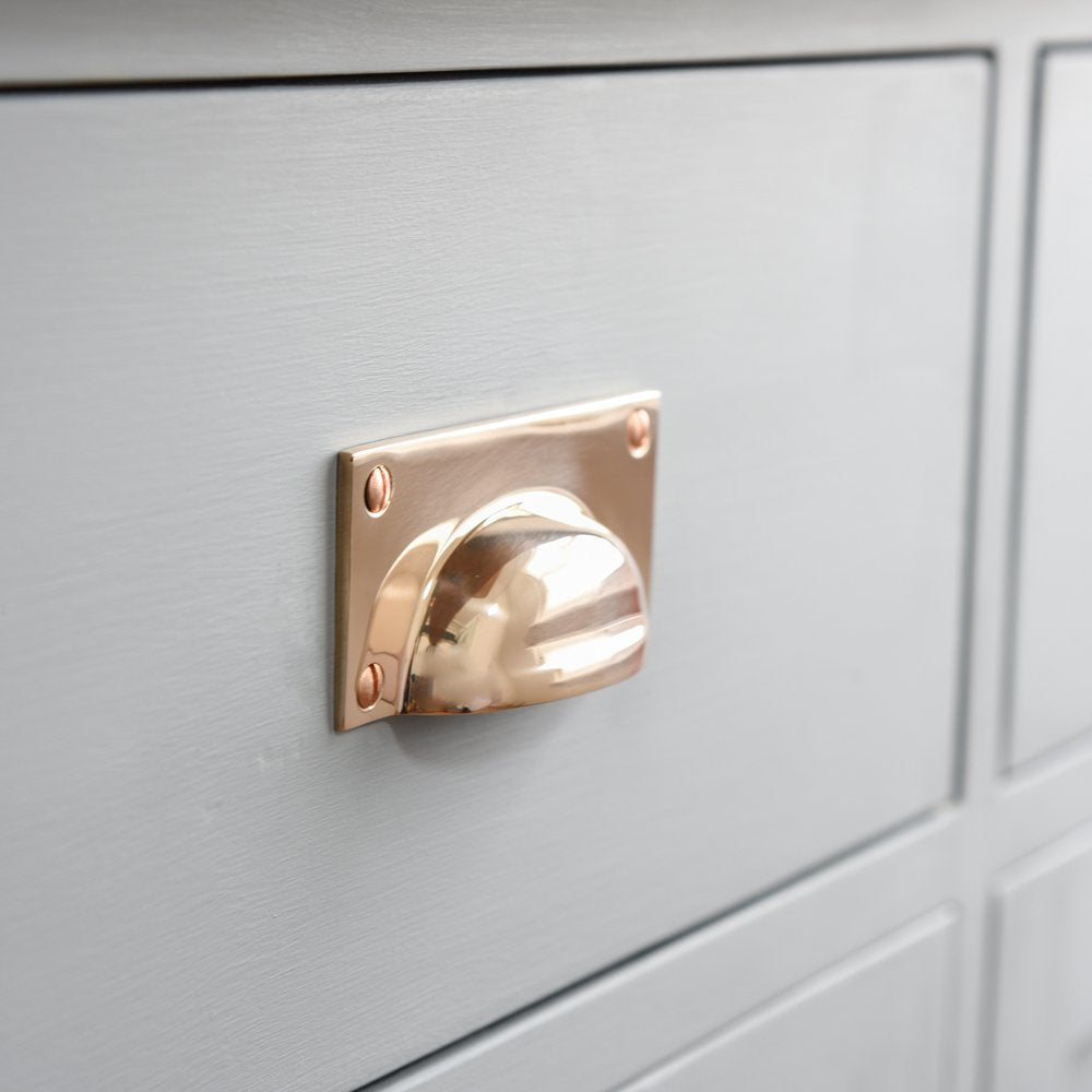 Gun Metal Hooded Drawer Handle - 50% Off Sale - Modern Cabinet Pulls for Kitchen & Bathroom Renovation