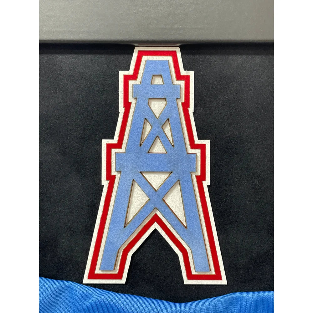 Earl Campbell Autographed Houston Oilers Jersey - Framed BAS Certified Signed NFL Memorabilia - Perfect for Sports Collectors, Man Cave Decor & Football Fan Gifts