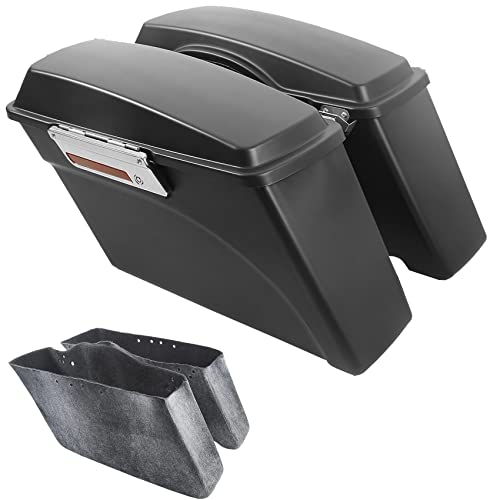 Saddlebags Style A: Matte Black color