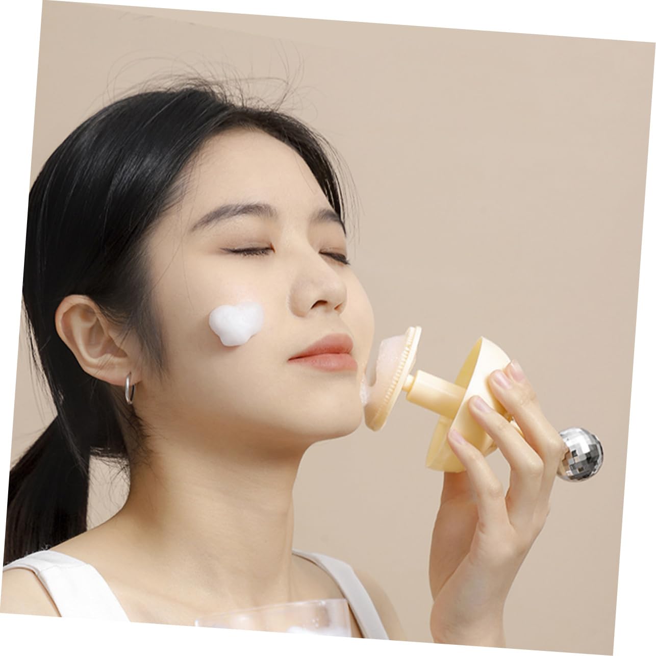 FOMIYES Facial Cleansing Foam Maker - Reusable Bubble Skin Care Device for Face Wash & Body Wash | Gentle Exfoliating & Deep Cleansing | Perfect for Daily Skincare Routine & Spa Treatments