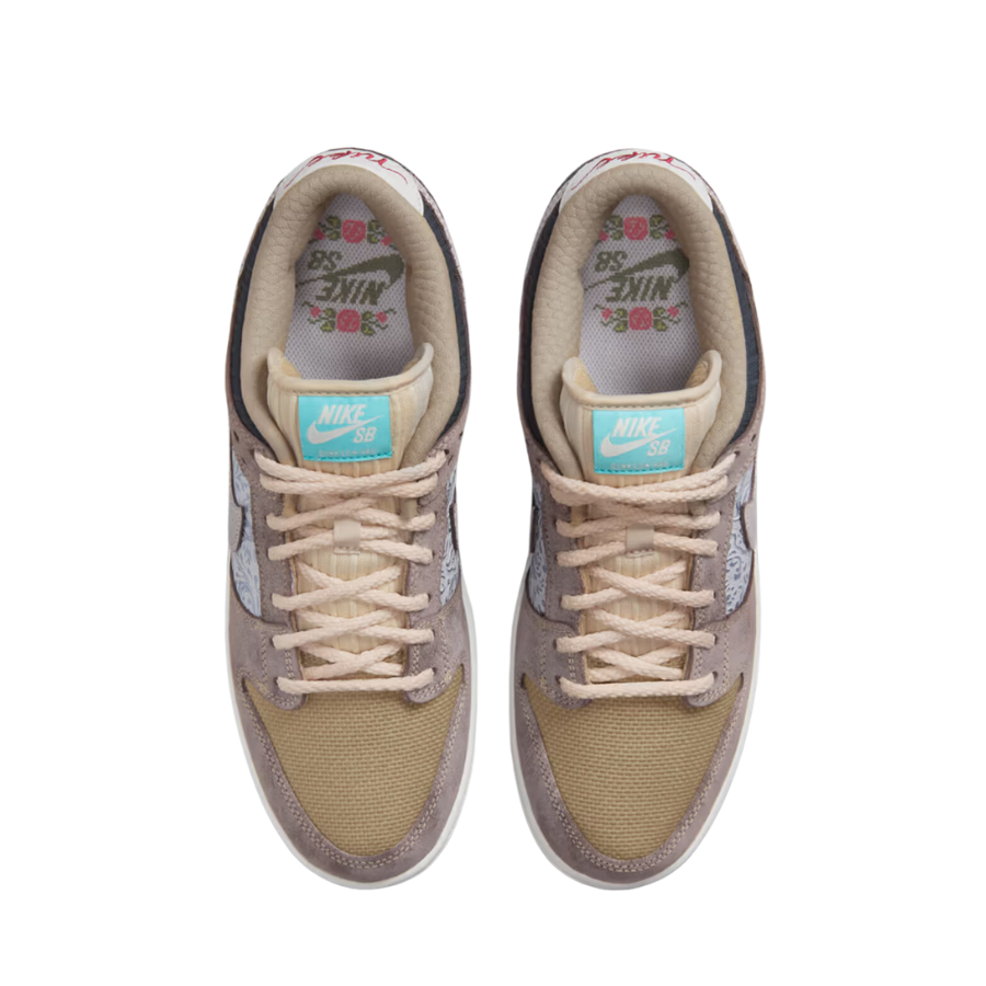 Nike SB Dunk Low Sneakers - Baroque Brown, Summit White, Sanddrift & Dark Smoke Grey Colorway | Skateboarding Shoes for Men & Women | Perfect for Streetwear Fashion & Casual Wear