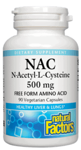 NAC N-Acetyl L-Cysteine 500mg Supplement - Supports Liver Health & Antioxidant Protection - Ideal for Detox, Immune Support & Respiratory Wellness