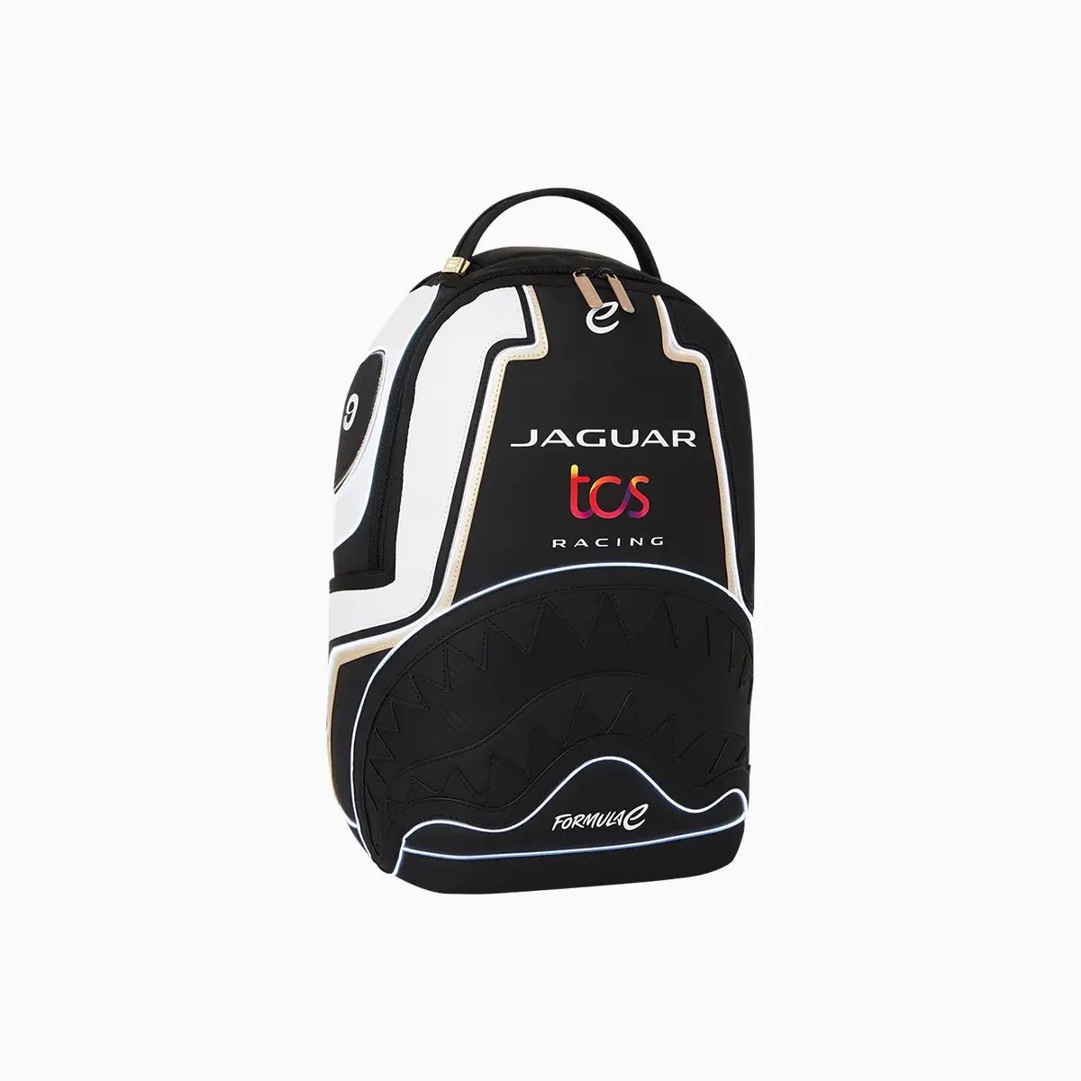 Jaguar Formula E LED Backpack - Light Up Racing Style for School, Travel & Night Events | USB Rechargeable & Water-Resistant