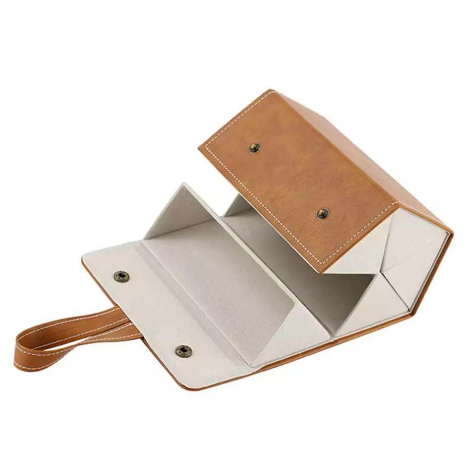 Bean Sunglass Organizer Case - Compact & Durable Eyewear Storage Pouch for Travel, Car, and Home Organization