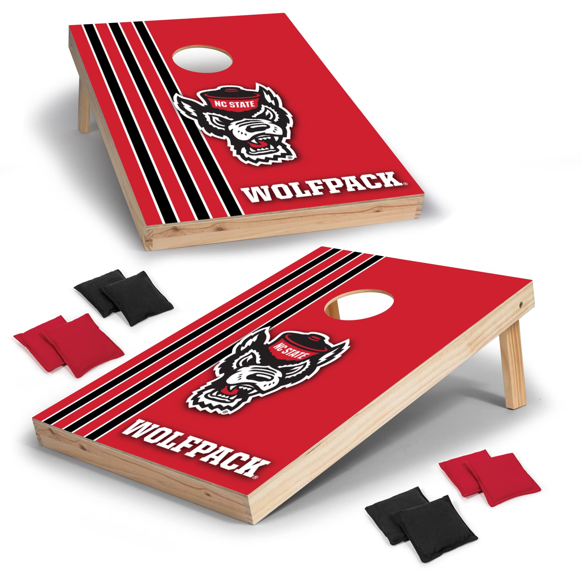 Indiana Hoosiers 2' x 3' Solid Wood Cornhole Set with High-Definition Team Graphics - NCAA Fan Gift, Outdoor Bean Bag Toss Game for Backyard, Tailgating, and Family Gatherings