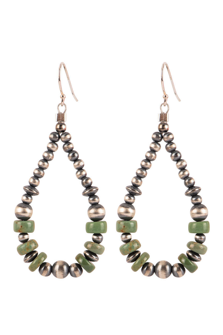 Authentic Navajo Pearl Earrings by Paige Wallace – Handmade Sterling Silver Jewelry for Women | Perfect for Boho, Western & Native American Fashion