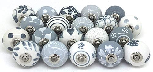 Coysnee Grey Cabinet Knobs & Drawer Pulls - 5 Pack for Kitchen, Dresser, and Furniture Hardware - Modern & Durable for Home Renovation & DIY Projects