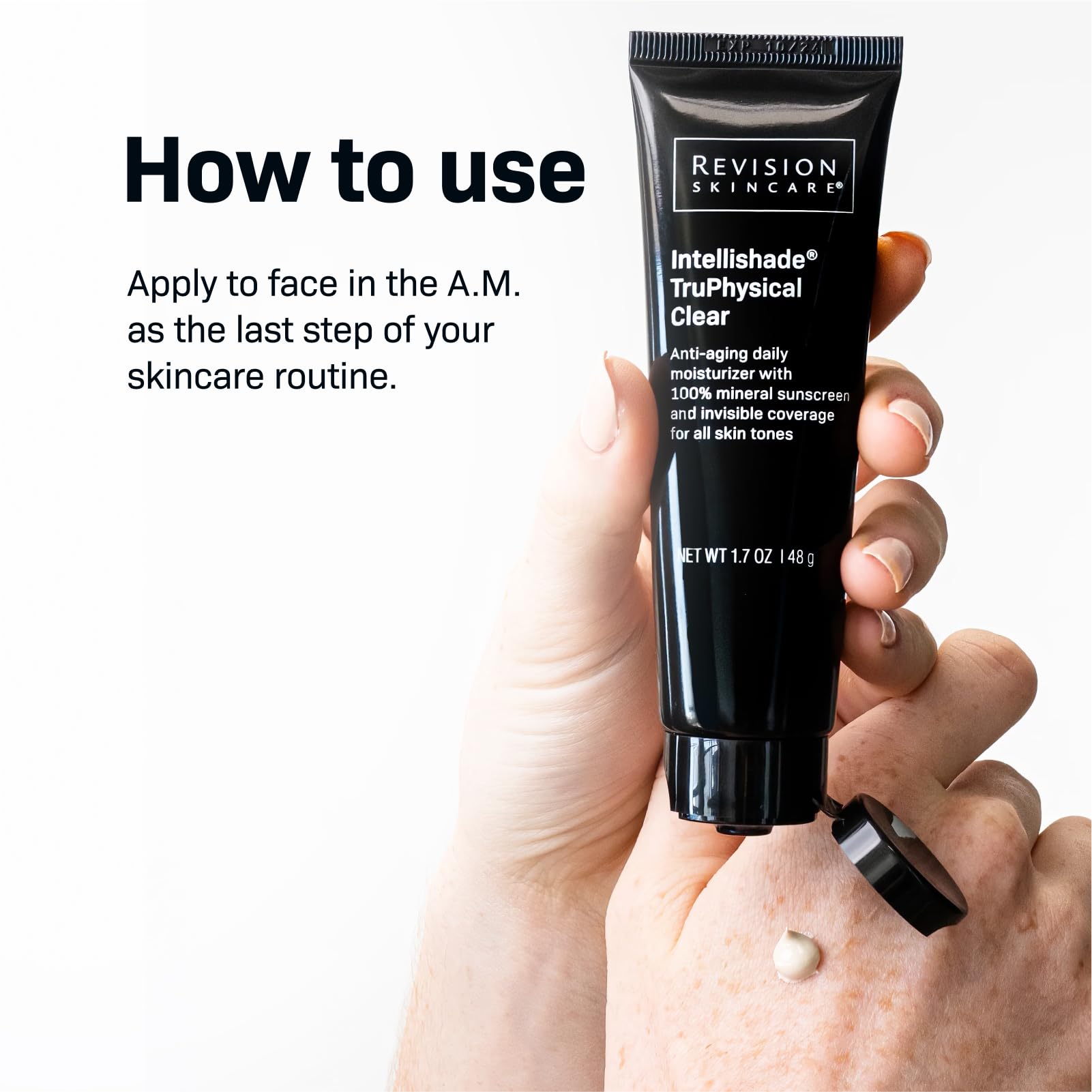 Revision Skincare Intellishade® TruPhysical Clear SPF 50 - Oil-Free Anti-Aging Daily Moisturizer with Peptides & Antioxidants, Untinted 1.7 oz | Perfect for Daily Sun Protection & Hydration