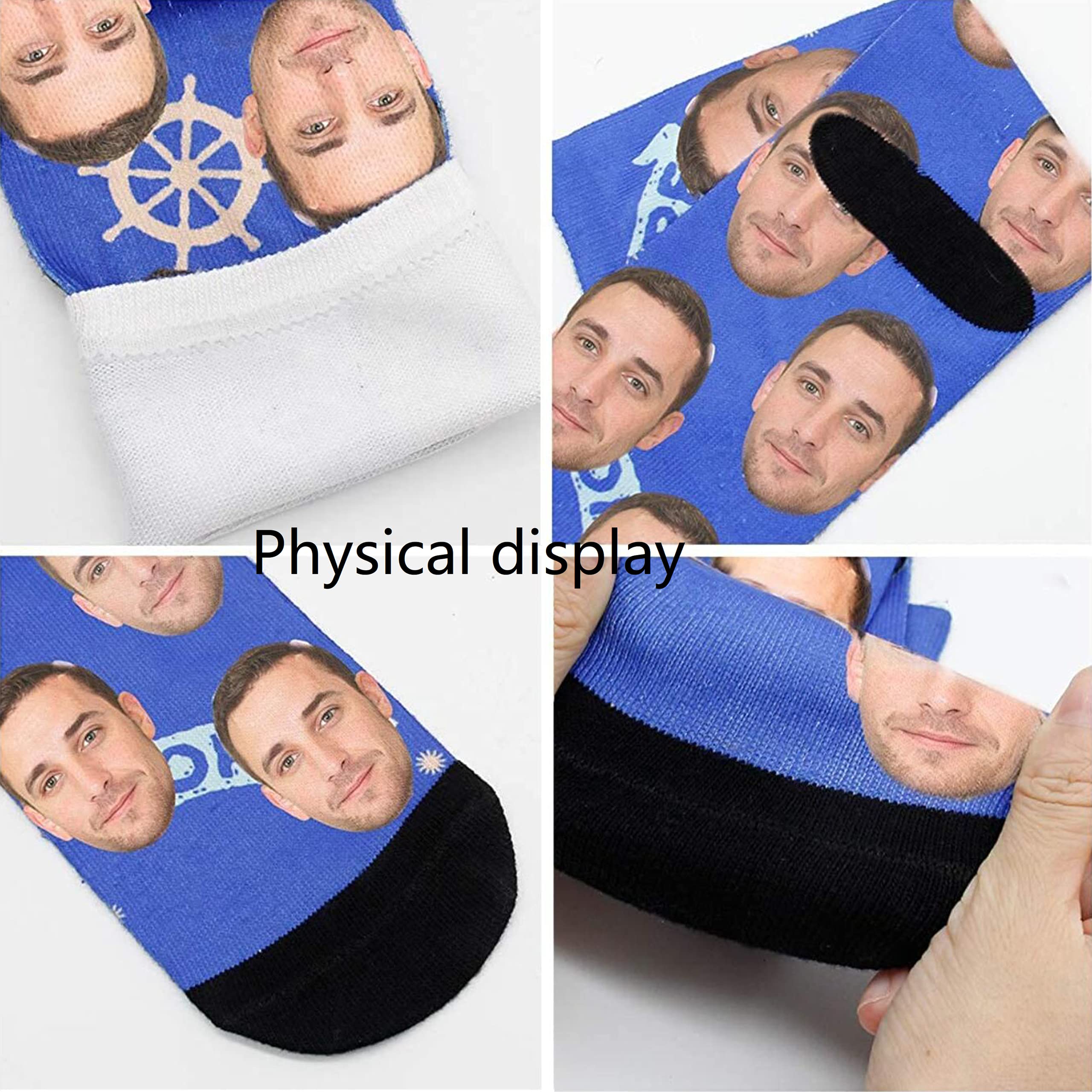 Custom Personalized Photo Pet Face Socks for Men & Women - Unique Unisex Customized Novelty Socks with Your Pet's Picture - Perfect Gift for Pet Lovers, Couples & Sock Enthusiasts