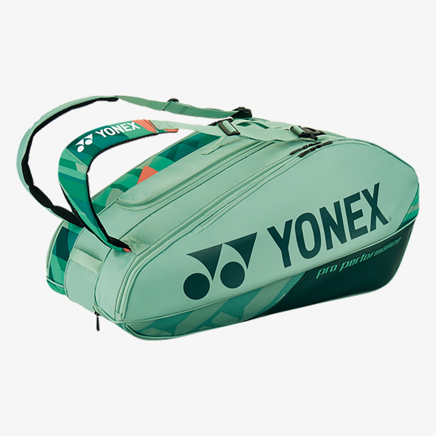 Yonex 92429 Pro Badminton & Tennis Racket Bag 9-Pack Olive Green - Perfect for Sports Tournaments, Gym Storage & Travel Gear Organization