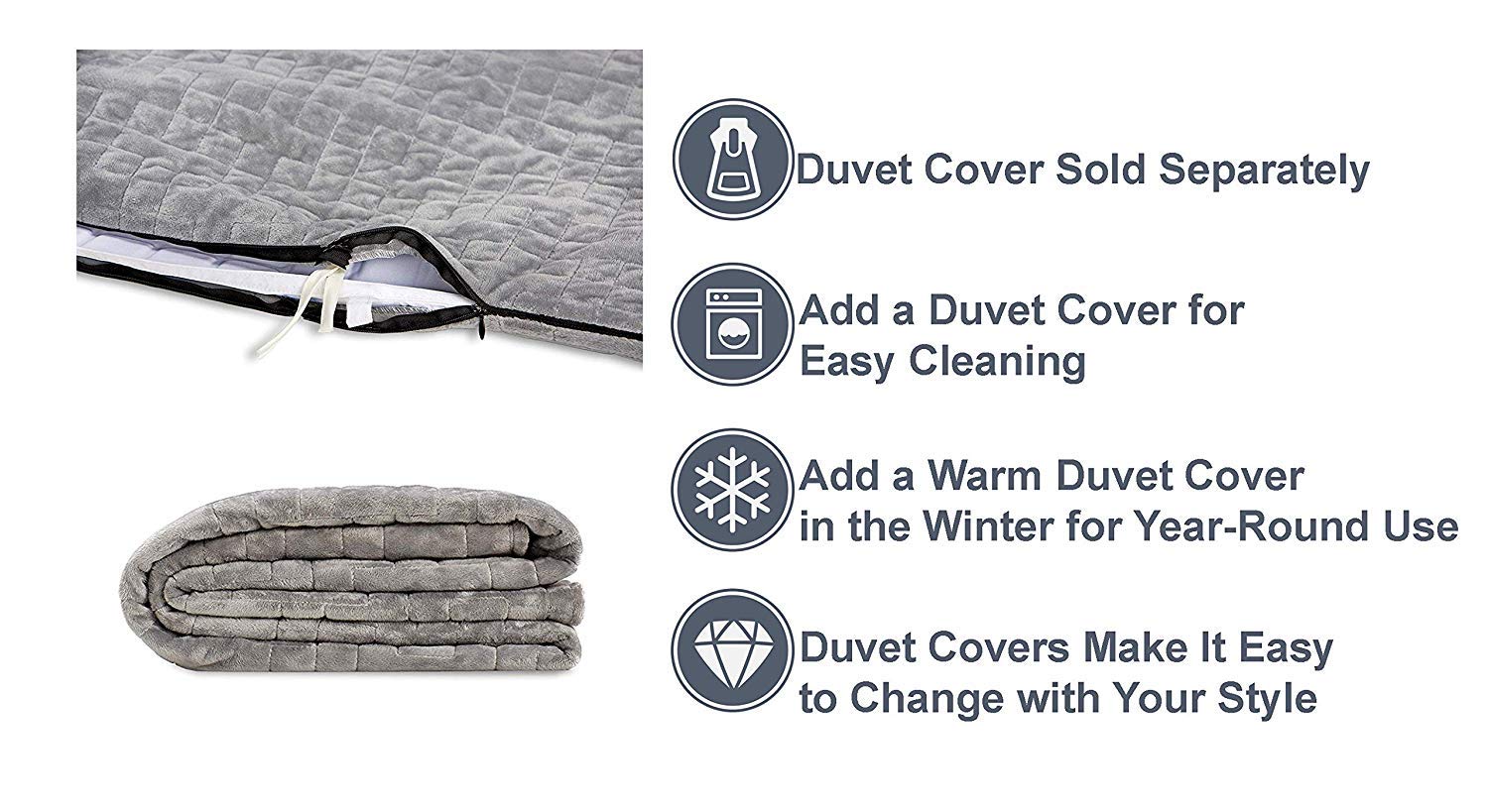 OPULENCE Cooling Gel Weighted Blanket - Queen Size 80x60 Inches, 32 lbs - Premium Anxiety Relief & Temperature Regulation for Hot Sleepers - Perfect for Stress Relief, Insomnia & Sensory Therapy