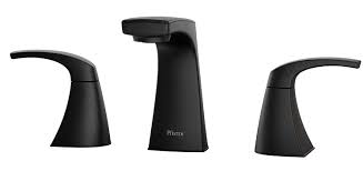 Pfister Karci Black Widespread Bathroom Faucet - Modern Matte Finish for Vanity Sinks, Perfect for Home & Hotel Bathroom Renovations