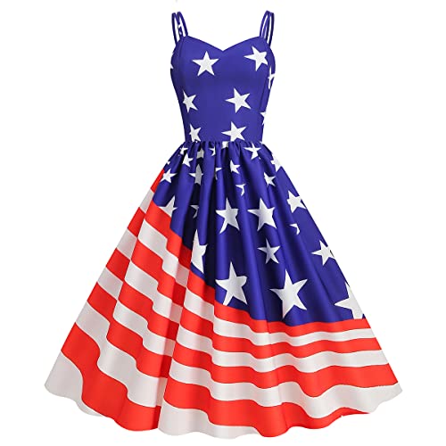 Blue Usa Flag