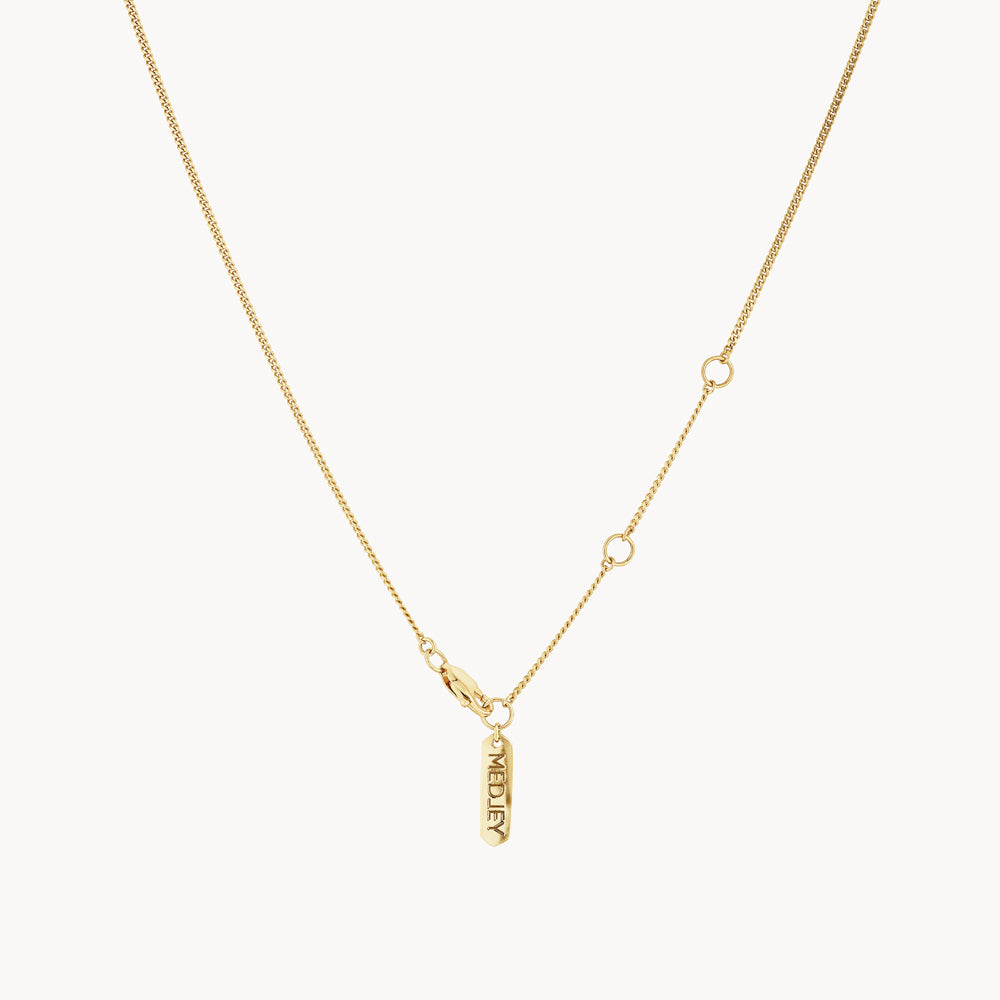 Elegant Micro Black Onyx Unisex Gold Pendant Necklace - Perfect for Gifts, Weddings & Everyday Wear