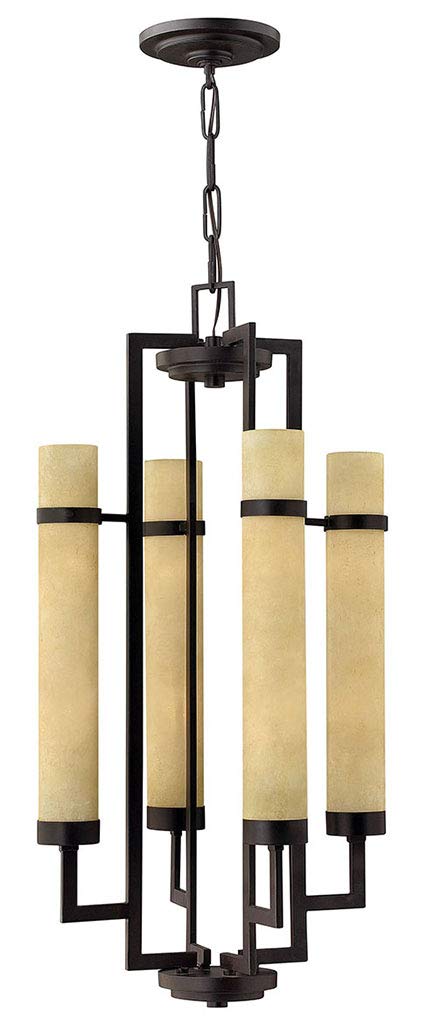 Hinkley Cordillera Collection 8-Light Modern Chandelier - Rustic Iron Finish for Foyer, Entryway & Dining Room Lighting