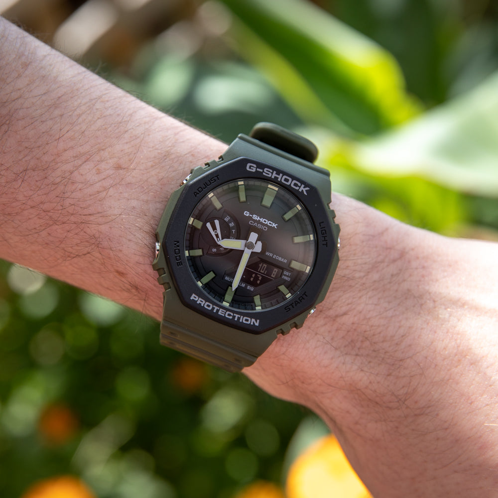 Casio G-Shock GA2110SU-3A 'CasiOak' Analog-Digital Sport Watch for Men - Durable, Shock-Resistant & Waterproof - Perfect for Outdoor Adventures, Workouts & Daily Wear