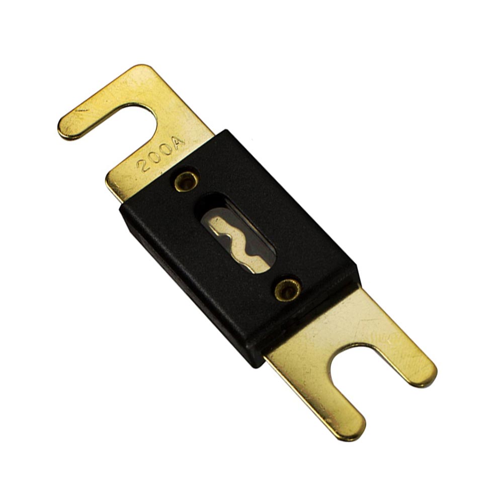 Absolute ANL200 Fuse Holder - High Current 200A ANL Fuse Block for Car Audio, Marine, RV, and Solar Power Systems - Perfect for Amplifiers, Inverters, and Battery Protection