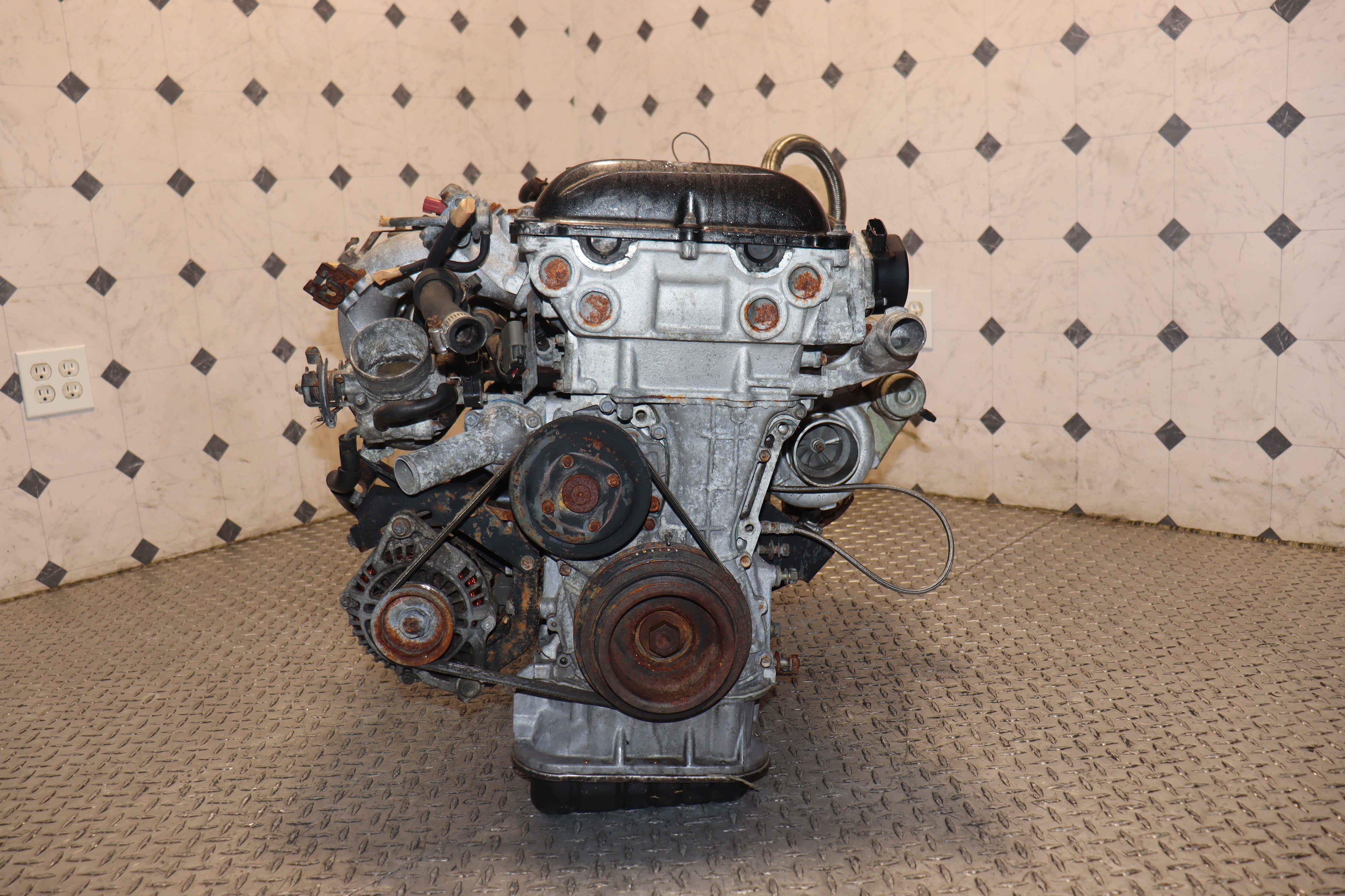 JDM SR20DET Redtop Engine with 5-Speed Manual Transmission for Nissan S13 Silvia 240SX - High Performance Turbocharged Engine Upgrade for Drift & Track Racing